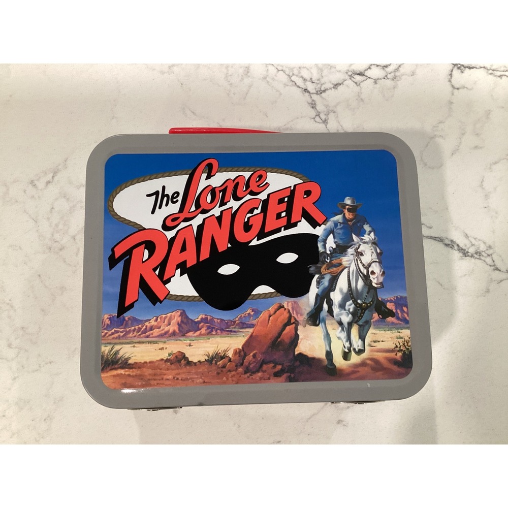 Lone Ranger Cheerios 60th Anniversary Metal Tin Lunch Box 2001 Vintage Western